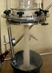 Тестовая сушка сырья клиентов на фильтр-сушке SOTI-200J Dry