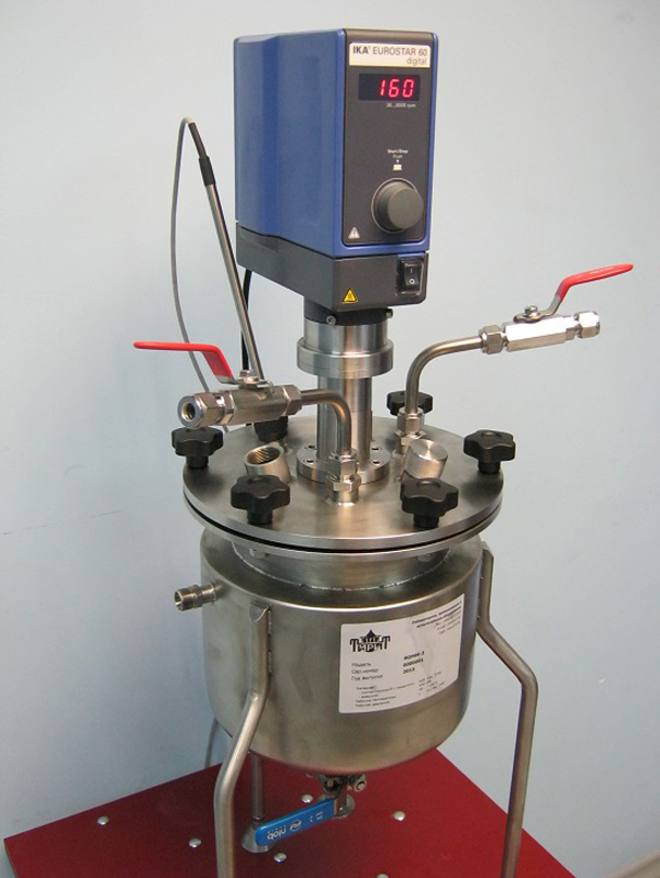 Лабораторный реактор Romm-3 со стальной крышкой